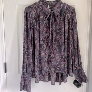 Free People button down blouse